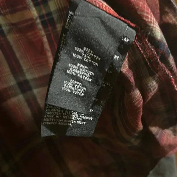 Harley-Davidson Motorcycle Plaid Hooded Long Sleeve Bottom Down - Picture 6 of 6